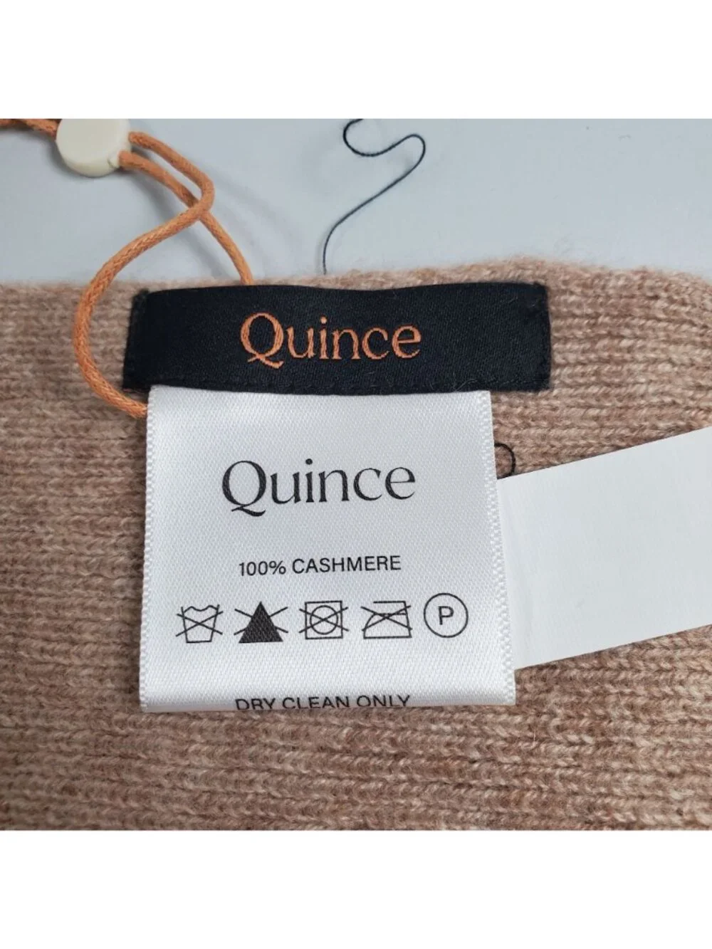 Quince Mongolian Cashmere Scarf Women Size OS NWT Oatmeal Oversize Layering